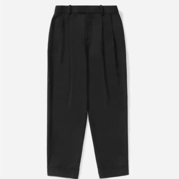 NEW Everlane Black The Put Together Pleated High Waist Trouser Pant - Picture 1 of 13